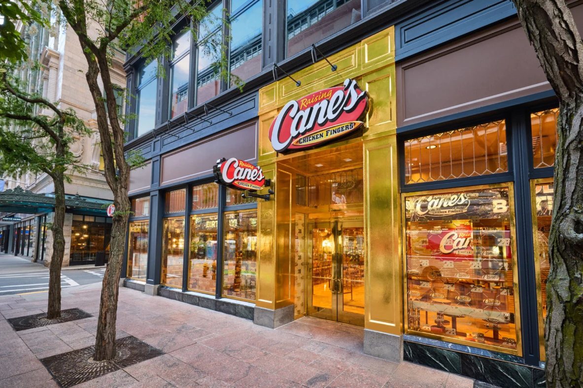 Raising Canes -Golden BDay, Boston Exterior